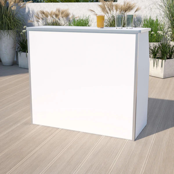 Bar pliable en stratifié blanc