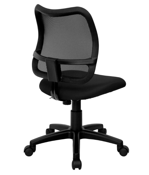 Chaise de bureau pivotante en tissu Delacora de 56 cm de large